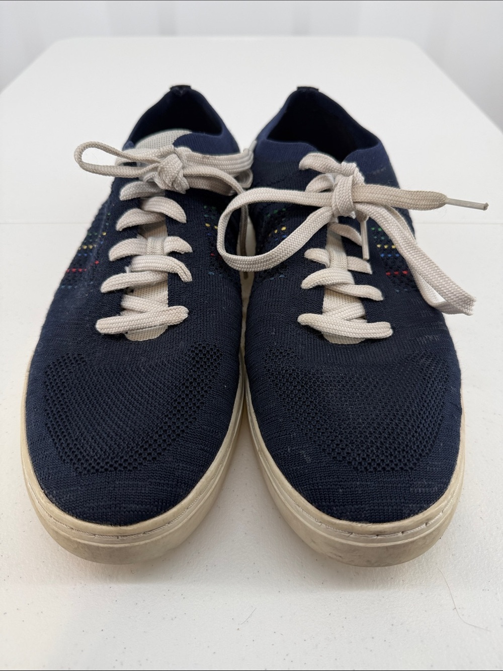 Paul Smith Men's Navy Knit Casual Sneakers Size 12